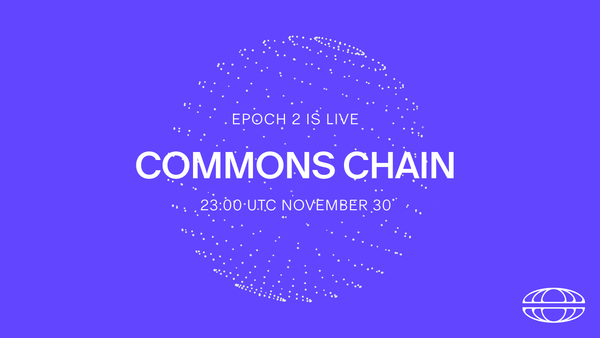 Commons Chain Staking: Epoch 2 Is Live